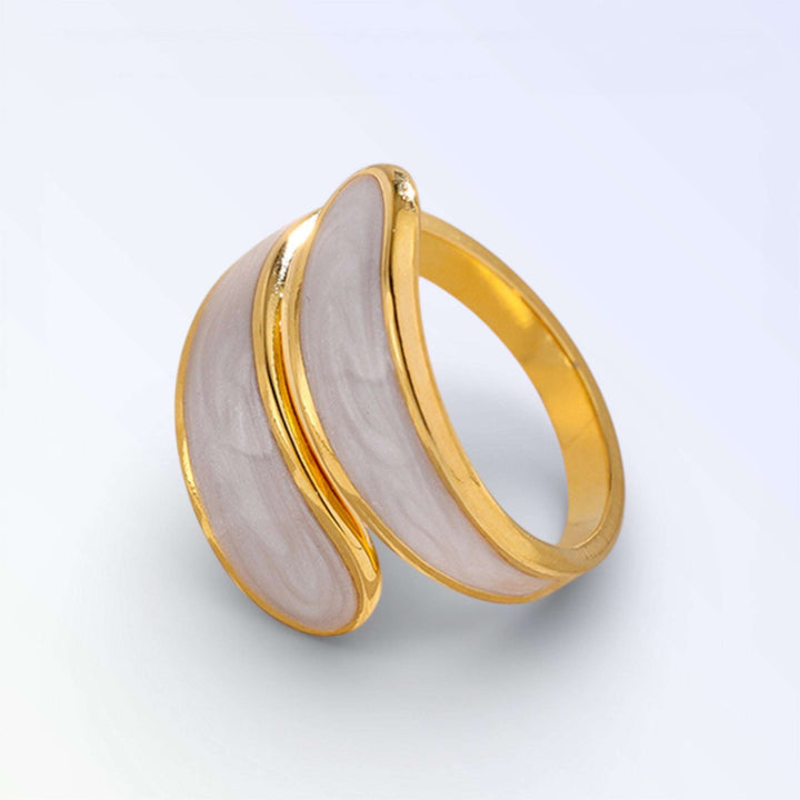 VORTEX — ANEL OURO ESMALTE PEROLADO