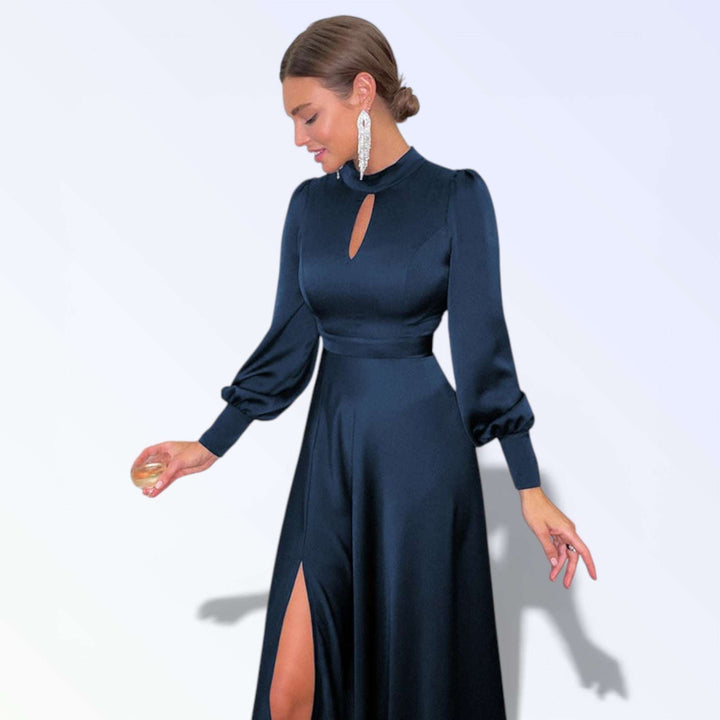 SAPPHIRE — VESTIDO MIDI CETIM