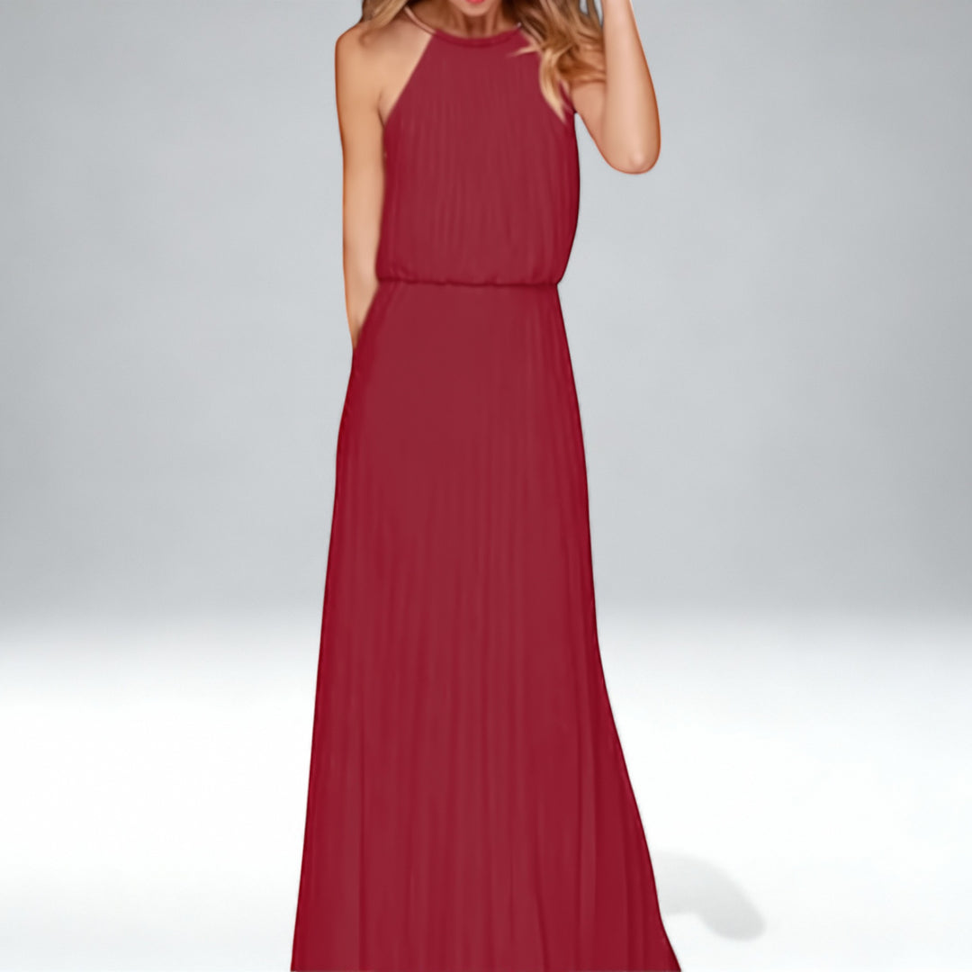 NORMA — Vestido de pregas elegante