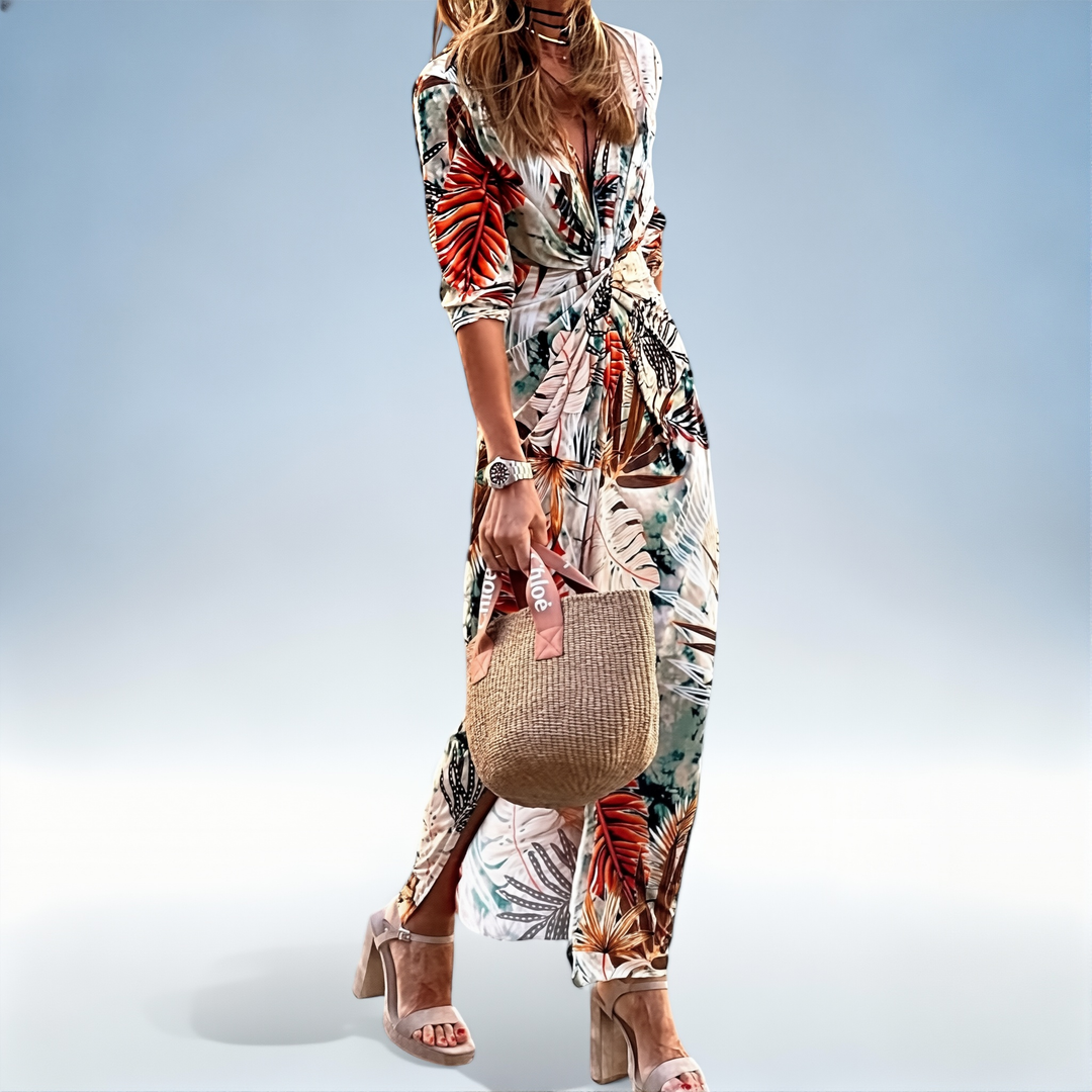 VIENNA — Vestido Penas Premium Luminoso | Elegância Sofisticada