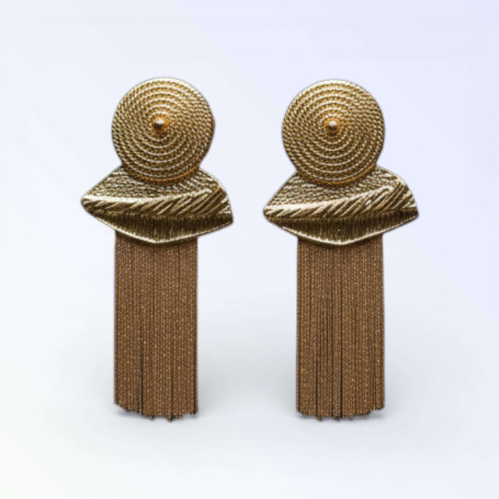 FRINGE — BRINCOS FRANJA ESCULPIDOS