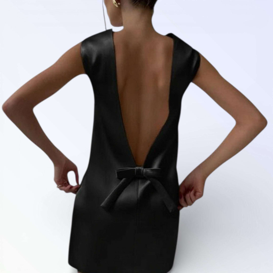 LACE — MINI VESTIDO CETIM LAÇO OMBRO