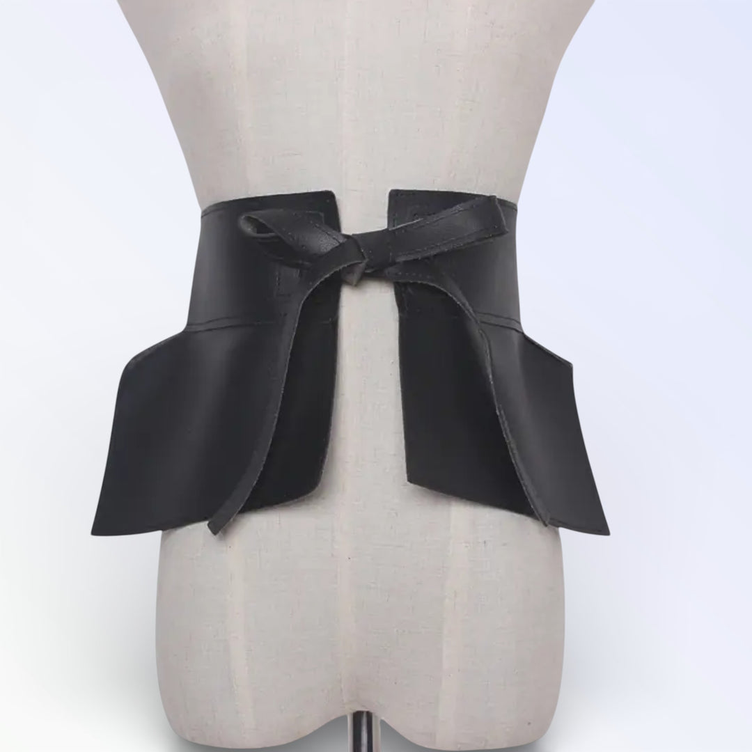 PORTO — CINTO LARGO ESTRUTURADO PRETO