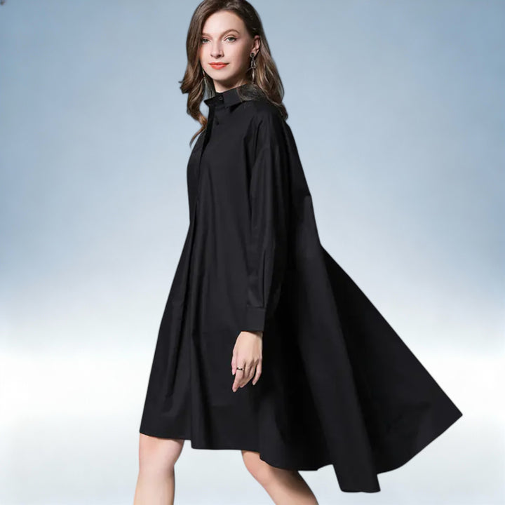 ISABEL — Vestido Camisa Solto em Algodão | Estilo Casual Elegante