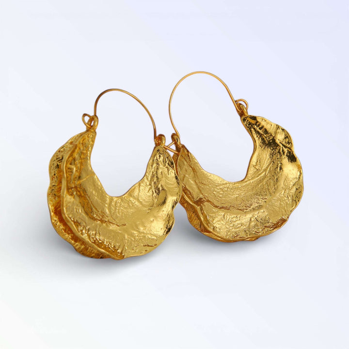 WAVE — BRINCOS CRESCENTE TEXTURIZADO