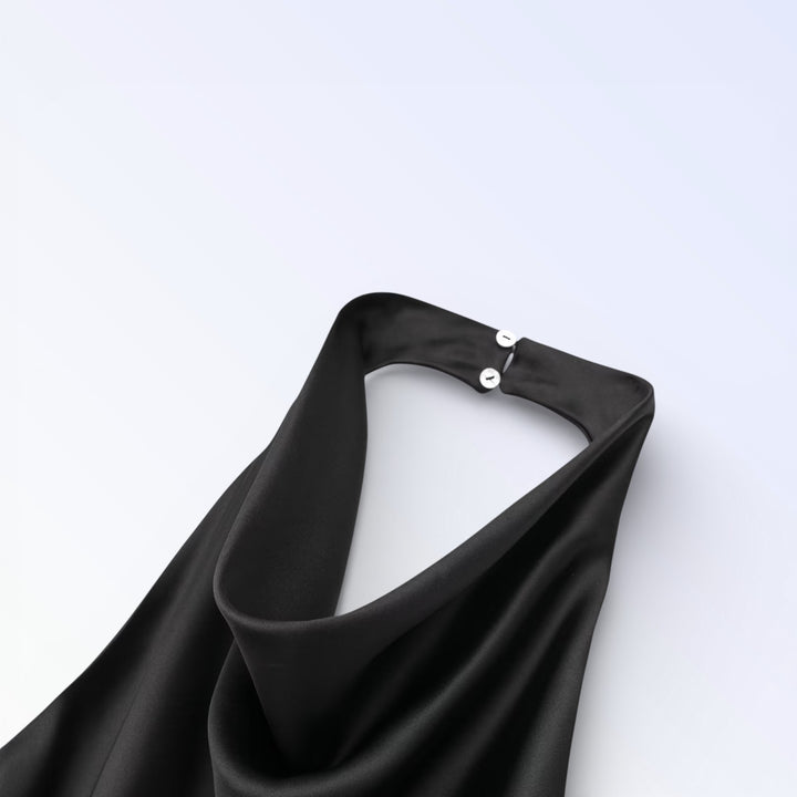 SIENA — TOP HALTER SEDA BEGE