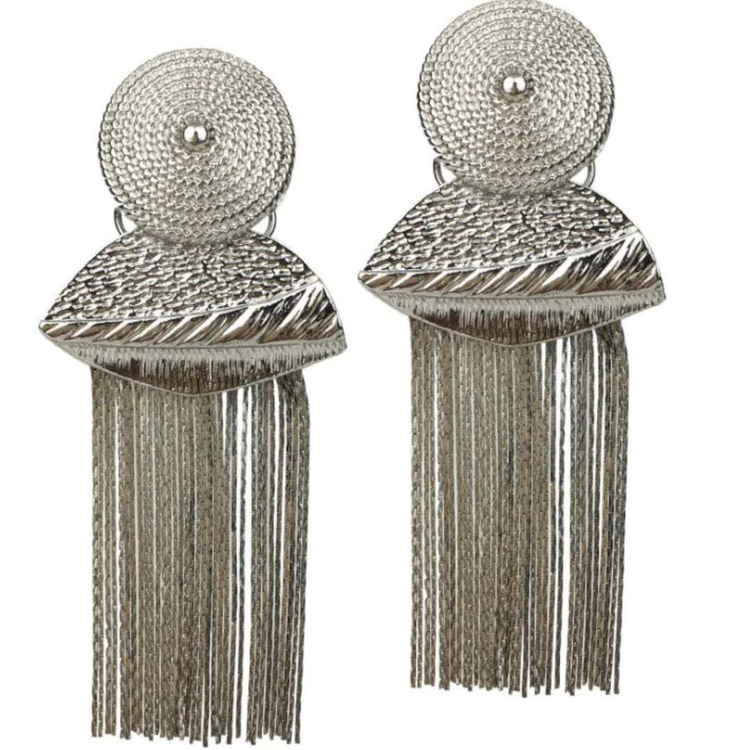 Pendientes burdeos