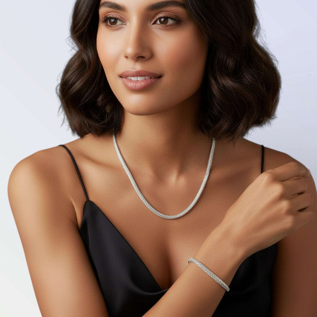 SERPENTINE — CONJUNTO COLAR + PULSEIRA