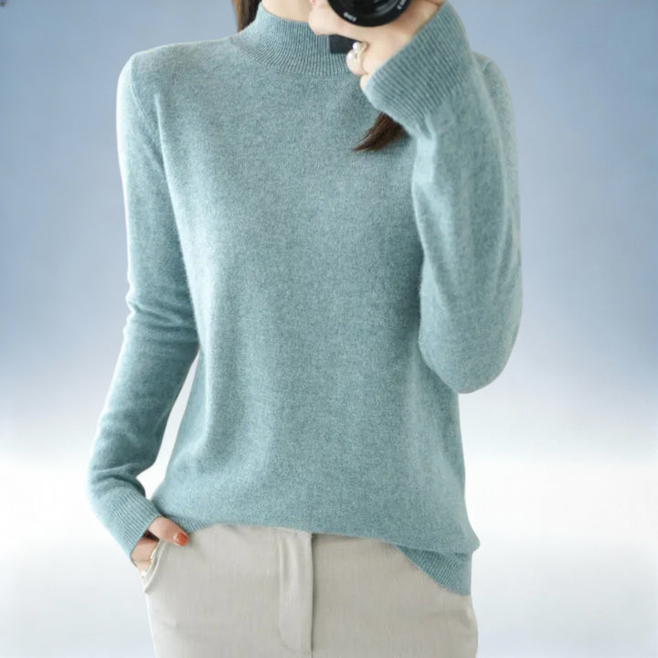 ANTONIETA — Camisola Lã Tricotada Oversized | Conforto Premium