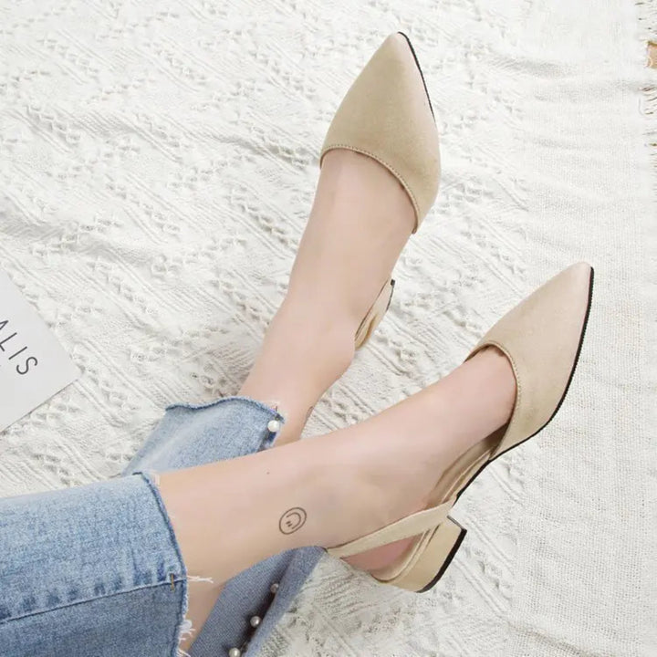 Sandalias de tacón bajo