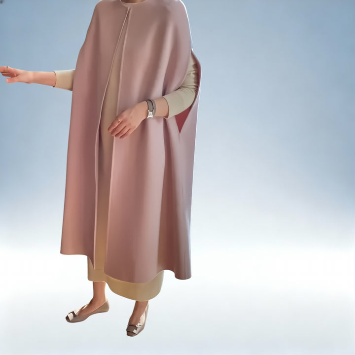 CLARA — Colete de Lã Comprido Estilo Solto | Elegância Contemporânea