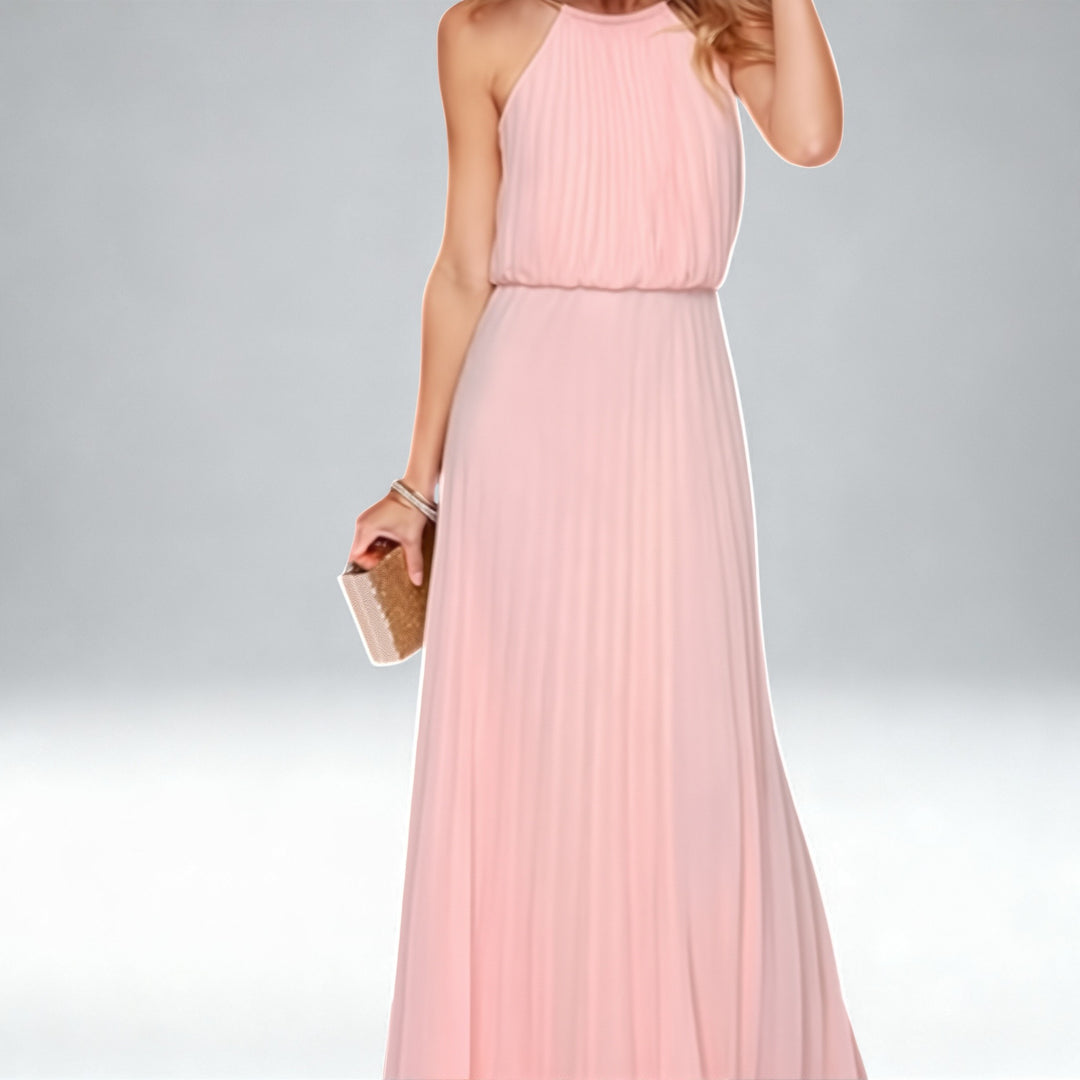 NORMA — Vestido de pregas elegante