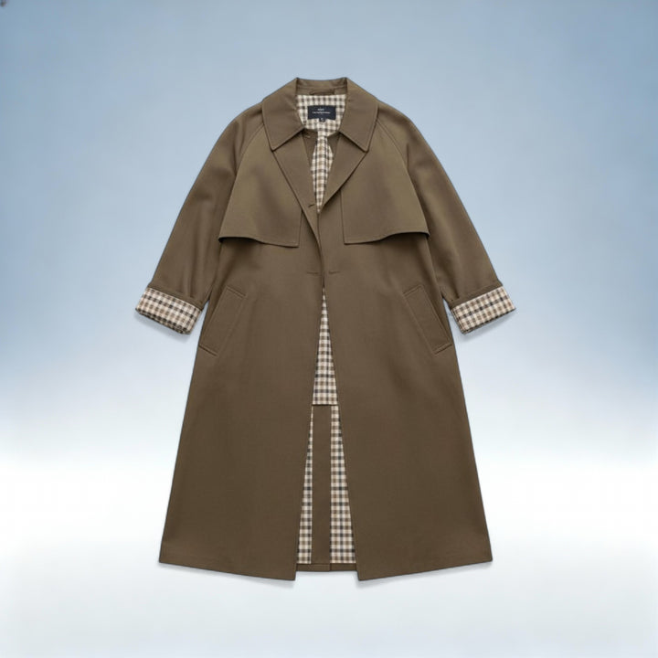 MARIANA — Casaco Trench Longo com Botões | Elegância Clássica