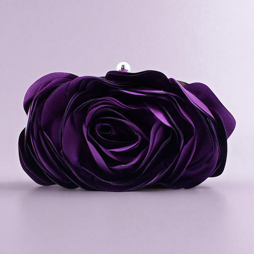 Bolso de mano con flores