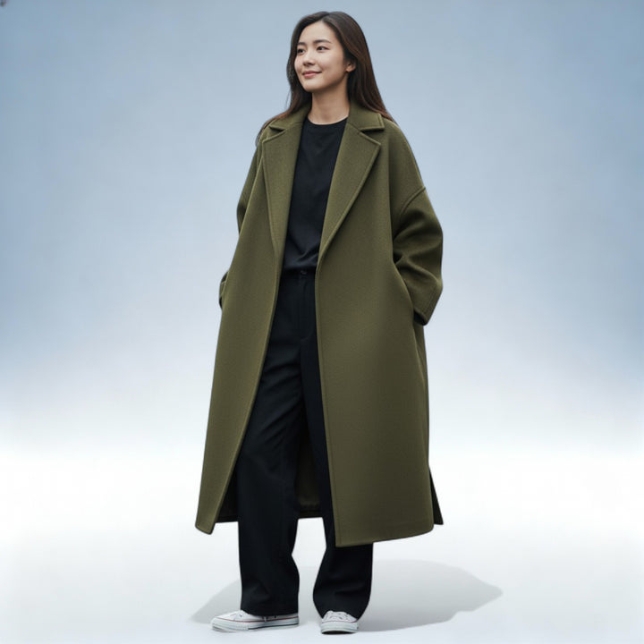 SIMONE — Casaco Lã Blend Premium | Elegância Invernal