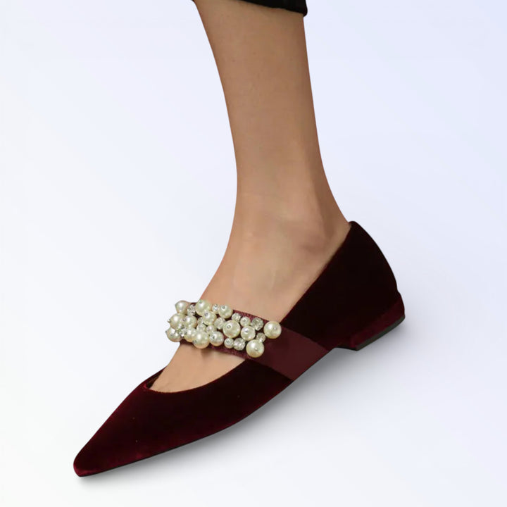 Mary Jane Flats con Tiras